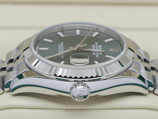 LADIES ROLEX DATEJUST MIDSIZE 31mm 278274 STAINLESS STEEL MINT GREEN DIAL UNWORN 2025 UK B&P