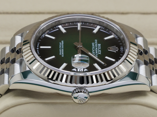 ROLEX DATEJUST 41mm 126334 STAINLESS STEEL OMBRE GREEN DIAL UNWORN 2026 UK B&P