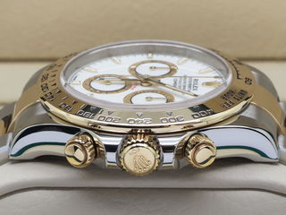 GENTS ROLEX DAYTONA 18ct YELLOW GOLD/STEEL 126503 WHITE DIAL WARRANTY 2024 UK B&P