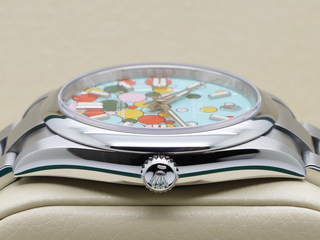 GENTS ROLEX OYSTER PERPETUAL 41mm 124300 STAINLESS STEEL CELEBRATION DIAL WARRANTY 2023 UK B&P