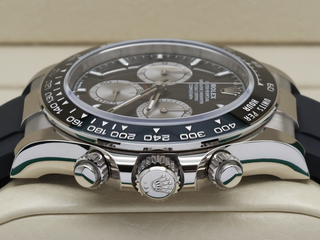 GENTS ROLEX DAYTONA 18ct WHITE GOLD OYSTERFLEX BLACK DIAL 126519LN STICKERS UK 2025 B&P