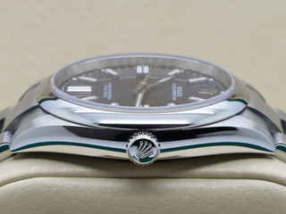 GENTS ROLEX OYSTER PERPETUAL 41mm 124300 STAINLESS STEEL BLUE DIAL WARRANTY 2023 B&P