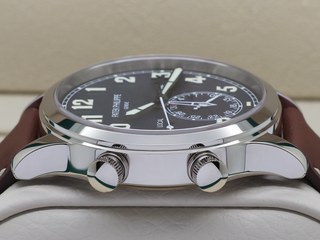 GENTS PATEK PHILIPPE CALATRAVA PILOT TRAVEL TIME 5524G 42mm 18CT WHITE GOLD WARRANTY 2022 UK B&P