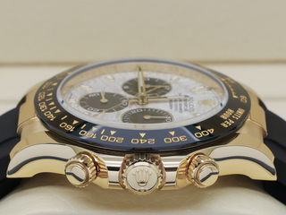 GENTS ROLEX DAYTONA 18ct YELLOW GOLD OYSTERFLEX 116518LN METEORITE DIAL WARRANTY 2022 UK B&P