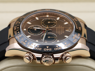 GENTS ROLEX DAYTONA 18ct ROSE GOLD OYSTERFLEX 116515LN CHOCOLATE DIAL WARRANTY 2022 UK B&P