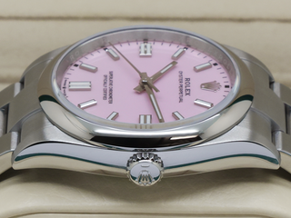ROLEX OYSTER PERPETUAL 36mm 126000 STAINLESS STEEL CANDY PINK DIAL UNWORN 2026 UK B&P
