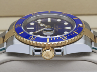 GENTS ROLEX SUBMARINER DATE 40mm 116613LB 18ct YELLOW GOLD WARRANTY 2019 UK B&P