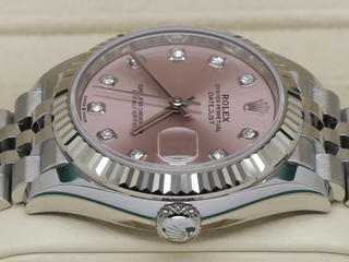LADIES ROLEX DATEJUST MIDSIZE 31mm 278274 STEEL PINK DIAMOND DOT DIAL UNWORN 2026 UK B&P