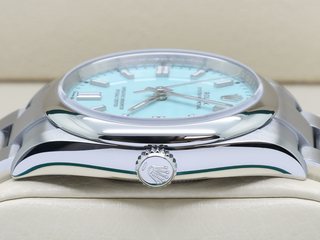 ROLEX OYSTER PERPETUAL 36mm 126000 STAINLESS STEEL TURQUOISE BLUE TIFFANY DIAL UNWORN 2025 UK B&P