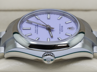 LADIES ROLEX OYSTER PERPETUAL 31mm 277200 STAINLESS STEEL LAVENDER DIAL UNWORN 2026 UK B&P