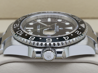 GENTS ROLEX GMT-MASTER II 116710LN STAINLESS STEEL WARRANTY 2019 UK B&P