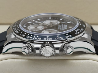 GENTS ROLEX DAYTONA 18ct WHITE GOLD OYSTERFLEX BLACK DIAL 126519LN WARRANTY 2025 UK B&P
