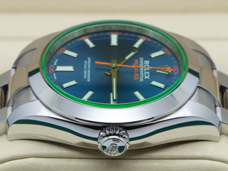 GENTS ROLEX MILGAUSS 40mm 116400GV STAINLESS STEEL Z-BLUE DIAL WARRANTY 2022 UK B&P