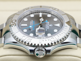 GENTS ROLEX YACHT-MASTER 40 126622 STAINLESS STEEL RHODIUM DIAL WARRANTY 2025 UK B&P