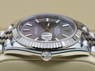 GENTS ROLEX DATEJUST 41mm 126334 STAINLESS STEEL RHODIUM DIAL WARRANTY 2021 UK B&P