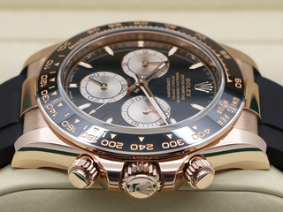 GENTS ROLEX DAYTONA 18ct ROSE GOLD OYSTERFLEX 126515LN BLACK DIAL NEW MODEL WARRANTY 2024 UK B&P
