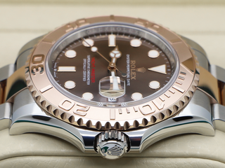 GENTS ROLEX YACHT-MASTER 40 126621 18CT ROSE GOLD STAINLESS STEEL CHOCOLATE DIAL WARRANTY 2024 UK B&P