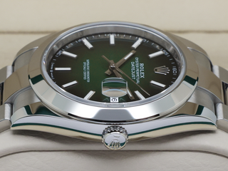 GENTS ROLEX DATEJUST 41mm 126300 STAINLESS STEEL GREEN OMBRE DIAL UNWORN 2026 UK B&P
