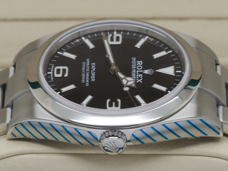 GENTS ROLEX EXPLORER I 39mm 214270 STAINLESS STEEL BLACK DIAL WARRANTY 2019 UK B&P