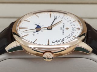 VACHERON CONSTANTIN PATRIMONY MOON PHASE RETROGRADE DATE 18CT PINK GOLD 42.5mm 4010U/000R-B329 SILVER DIAL WARRANTY 2022 UK B&P