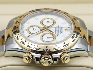 GENTS ROLEX DAYTONA 18ct YELLOW GOLD/STEEL 126503 WHITE DIAL WARRANTY 2024 UK B&P