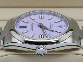 ROLEX OYSTER PERPETUAL 41mm 134300 STAINLESS STEEL LAVENDER DIAL UNWORN 2026 UK B&P