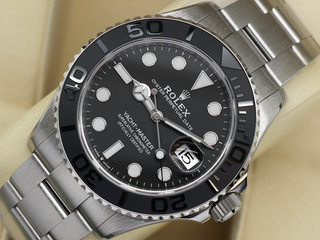 GENTS ROLEX YACHT-MASTER 42MM 226627 TITANIUM OYSTER BRACELET MATT BLACK DIAL UNWORN STICKERS 2025 UK B&P
