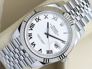 GENTS ROLEX DATEJUST 41mm 126334 STAINLESS STEEL WHITE DIAL WARRANTY 2023 UK B&P