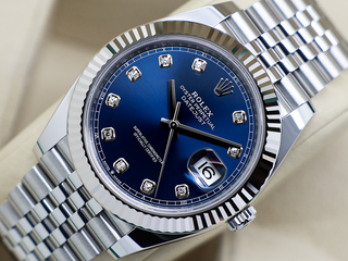 GENTS ROLEX DATEJUST 41mm 126334 STAINLESS STEEL BLUE DIAMOND DIAL UNWORN 2026 UK B&P