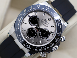 GENTS ROLEX DAYTONA 18ct WHITE GOLD OYSTERFLEX GHOST 116519LN WARRANTY 2017 UK B&P