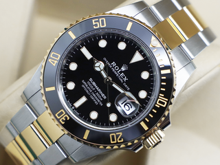 GENTS ROLEX SUBMARINER DATE 41mm 126613LN 18ct GOLD/STEEL BLACK DIAL WARRANTY STICKERS 2021 UK B&P