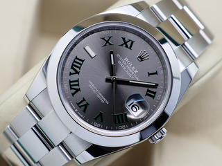 GENTS ROLEX DATEJUST 41mm 126300 STAINLESS STEEL WIMBLEDON DIAL UNWORN 2025 UK B&P