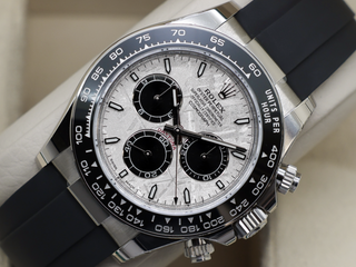 GENTS ROLEX DAYTONA 18CT WHITE GOLD OYSTERFLEX METEORITE 126519LN UNWORN STICKERS 2026 UK B&P