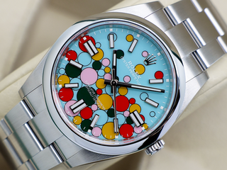 GENTS ROLEX OYSTER PERPETUAL 41mm 124300 STAINLESS STEEL CELEBRATION DIAL WARRANTY 2023 UK B&P