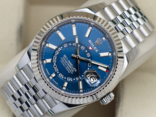 GENTS ROLEX SKY-DWELLER 42mm 336934 STAINLESS STEEL BLUE DIAL WARRANTY 2025 UK B&P