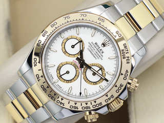 GENTS ROLEX DAYTONA 18ct YELLOW GOLD/STEEL 126503 WHITE DIAL WARRANTY 2024 UK B&P
