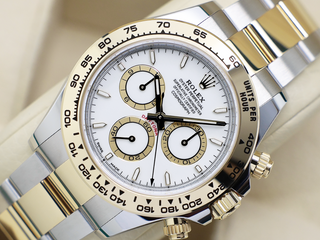 GENTS ROLEX DAYTONA 18ct YELLOW GOLD/STEEL 126503 WHITE DIAL WARRANTY 2024 UK B&P