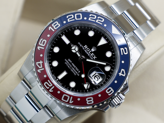 GENTS ROLEX GMT-MASTER II PEPSI 126710BLRO STAINLESS STEEL WARRANTY STICKERS 2021 UK B&P