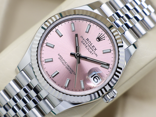 LADIES ROLEX DATEJUST MIDSIZE 31mm 278274 STAINLESS STEEL PINK DIAL UNWORN 2026 UK B&P