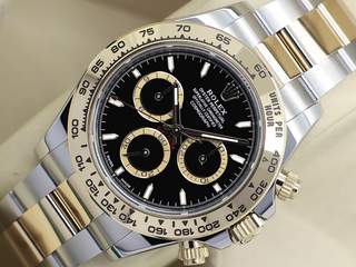 GENTS ROLEX DAYTONA 18ct YELLOW GOLD/STEEL 126503 BLACK DIAL WARRANTY 2025 UK B&P