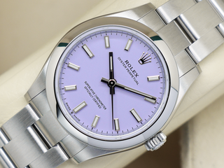 LADIES ROLEX OYSTER PERPETUAL 31mm 277200 STAINLESS STEEL LAVENDER DIAL UNWORN 2026 UK B&P