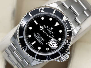 GENTS ROLEX SUBMARINER DATE 40mm 16610 STEEL UNWORN FULL STICKERS 2009 B&P