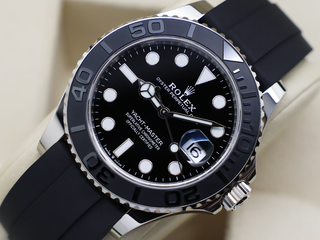GENTS ROLEX YACHT-MASTER 42mm 226659 18ct WHITE GOLD OYSTERFLEX WARRANTY 2025 UK B&P