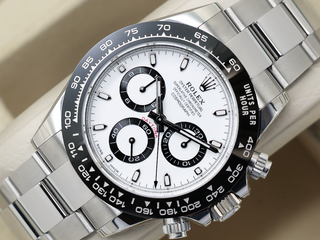 GENTS ROLEX DAYTONA PANDA 116500LN STAINLESS STEEL WHITE DIAL UNWORN STICKERS 2023 UK B&P