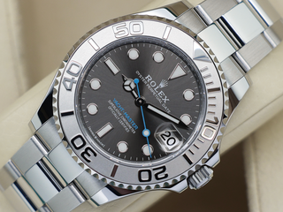 GENTS ROLEX YACHT-MASTER 37MM 268622 STAINLESS STEEL RHODIUM DIAL UNWORN 2022 UK B&P