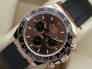 GENTS ROLEX DAYTONA 18ct ROSE GOLD OYSTERFLEX 126515LN CHOCOLATE DIAL NEW MODEL WARRANTY 2025 UK B&P