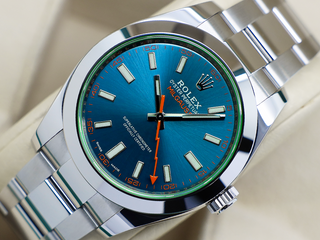 GENTS ROLEX MILGAUSS 40mm 116400GV STAINLESS STEEL Z-BLUE DIAL WARRANTY 2022 UK B&P