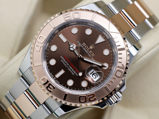 GENTS ROLEX YACHT-MASTER 40 126621 18CT ROSE GOLD STAINLESS STEEL CHOCOLATE DIAL WARRANTY 2024 UK B&P