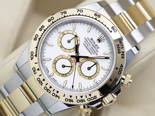GENTS ROLEX DAYTONA 18ct YELLOW GOLD/STEEL 126503 WHITE DIAL WARRANTY 2025 UK B&P