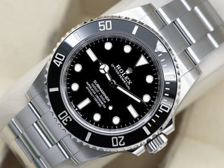 GENTS ROLEX SUBMARINER NON DATE 41mm 124060 STAINLESS STEEL WARRANTY 2026 UK B&P